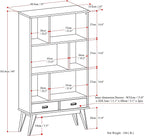 SIMPLIHOME Draper Bookcase - Image 3