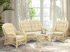 Malibu Lounge Living Accent Armchair Natural Rattan Wicker Handmade Design - Image 7