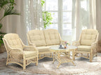 Malibu Lounge Loveseat Natural Color, Sofa Natural Rattan Wicker Handmade Design - Image 5