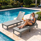 Greesum Outdoor Chaise Lounge Chairs Set of 4 - Image 2