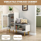 HLR Storage Bench Set of 2, L-Shaped Storage Cabinet - Image 3