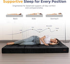 MAXYOYO 6" Folding Sofa Bed for Floor, Tufted Tri-Fold Floor Mattress - Image 9