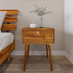 Bme Caden Solid Wood Nightstand/Side Table/End Table, Fully Assembled, - Image 8