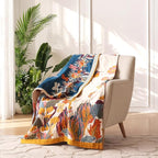 LUTBM Boho Throw Blanket for Couch 100% Cotton Soft Breathable Butterfly and - Image 2