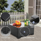 Rattaner Patio Sectional 6 Pieces All-Weather Wicker Patio Furniture Set - Image 5