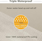 Favoyard Patio Chair Cushions 19 x 19 x 3 Inch Waterproof Outdoor Seat Cushions - Image 4