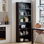 IRONCK Bookshelves and Bookcases Floor Standing 6 Tiers Display Storage Shelves - Image 5