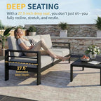Solaste Aluminum Patio Furniture Set - Image 6