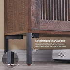 IFBUY Modern Sideboard Buffet Cabinet, Wooden Modular Coffee Bar Cabinets - Image 7