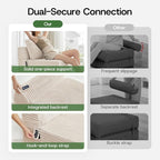 Convertible 4-in-1 Folding Sofa Bed Boneless Sleeper Chair Couch Foldable - Image 6
