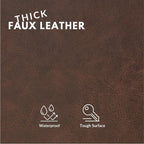 Faux Leather Fabric, Thick Durable Synthetic Repholstery Leather Vinyl - Image 2