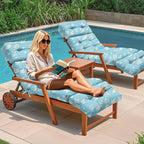 2 Pcs Outdoor Chaise Lounge Chair Cushion 75.1 x 22.8 x 4.7 Inches 100% - Image 6