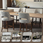 VKNOW Bar Stools Set of 6, Modern Counter Stools - Image 4