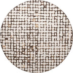 East at Main Round Coffee Table – White Boho Cocktail Table - Image 6