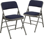 Flash Furniture 2 Pack HERCULES Series Curved Triple Braced & Double Hinged by FlashFurniture