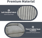 INZOY Swivel Accent Chair Set of 2, Upholstered Square Chair, Swivel Barrel - Image 4