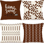 YCOLL Pillow Covers 20x20 Set of 4, Modern Sofa Throw Pillow Cover, Decorative by PillowCoversExpert
