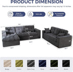 MAXYOYO Modular Sectional Sofa - Image 2