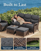 HILLGA Luxury High Back Patio Furniture Set - Image 5