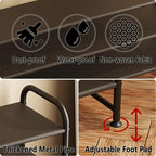 INGIORDAR Shoe Rack 3 Tier Long Storage Organizer Wide Metal Shoe Shelf - Image 6