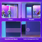 AODK 2 Pack Display Case with Glass Door, RGB Light Display Cabinet - Image 7