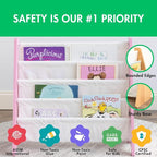Humble Crew Kids Bookshelf, 4-Tier Front-Facing Book Display Organizer - Image 4