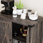 GarveeHome Small Storage Cabinet, Farmhouse Sideboard Buffet Cabinet - Image 7