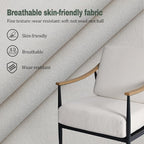 RNKSFX Modern Accent Chair for Living Room Bedroom Mid Century Arm Chair - Image 4