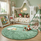 Amdrebio Sage Green Round Rugs 5Ft - Image 3