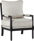 DUHOME Linen Fabric Spindle Accent Chairs Set of 2, Bobbin Chair - Image 9