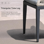 PURPLE LEAF Patio Dining Chair Set 2 Pieces Aluminum Modern Furniture Seating - Image 7