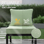22x22 Inch Patio Chair Cushions Set of 4, Outdoor Furniture Cushions - Image 3