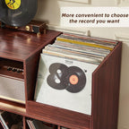 LELELINKY Large Record Player Stand, Turntable Stand - Image 3