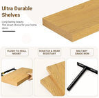 24 Inch Floating Shelves, 12 Inch Deep Floating Shelves - Image 4