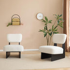 GDFStudio Upholstered Armless Accent Chairs Set of 2 Modern Side Chair - Image 5