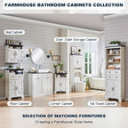 ACCOHOHO Over The Toilet Storage Cabinet, Farmhouse Bathroom Cabinet - Image 7
