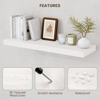 Acovy 24 Inch Floating Shelves, Wooden Shelves - Image 5