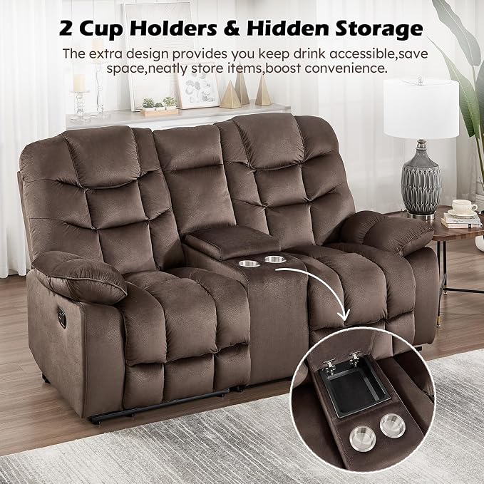HAOMARKETS 3 Pieces Recliner Sofa Furniture Set, Include Power Recliner Chair - Image 5