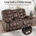 HAOMARKETS 3 Pieces Recliner Sofa Furniture Set, Include 2 Power Recliner Chairs - Image 5
