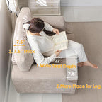 Rexulqo Oversized Accent Chair Set of 2, Oversized Armchair - Image 4