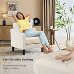 VINGLI Modern Accent Chairs Set of 2, Upholstered Sofa Chair Reading Chair - Image 7