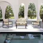 Aoxun Patio Furniture Set, 4 Piece Outdoor Patio Furniture - Image 5
