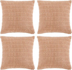 Fancy Homi 4 Packs Decorative Throw Pillow Covers by Fancy+Homi