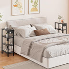 TUTOTAK Narrow Side Table with Charging Station, Small End Table with USB Ports - Image 7