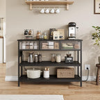 Lulive Entryway Table with Power Outlets, Console Table with 3 Fabric Drawers - Image 7