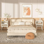 Lerliuo Rattan Nightstands Set of 2, Side Table - Image 2