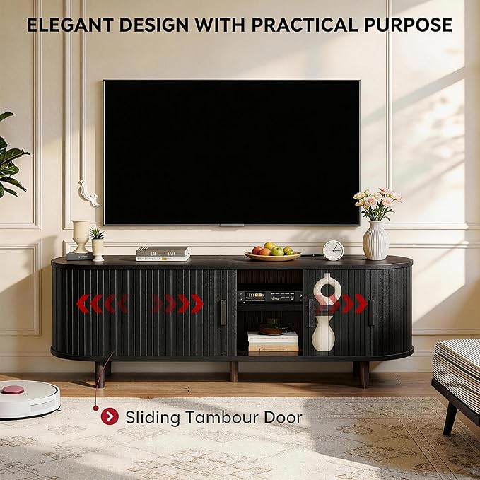 65" Mid Century Modern TV Stand - Image 5