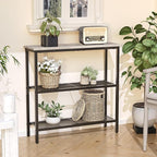 HOOBRO 29.5" Narrow Console Table, 3-Tier Entryway Table, Thin Sofa Table - Image 6