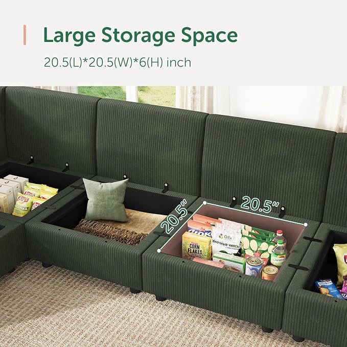 HONBAY Modular Sectional Sofa Couch - Image 4