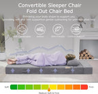 Folding Sofa Bed, 4 in 1 Convertible Sleeper Chair - Image 4
